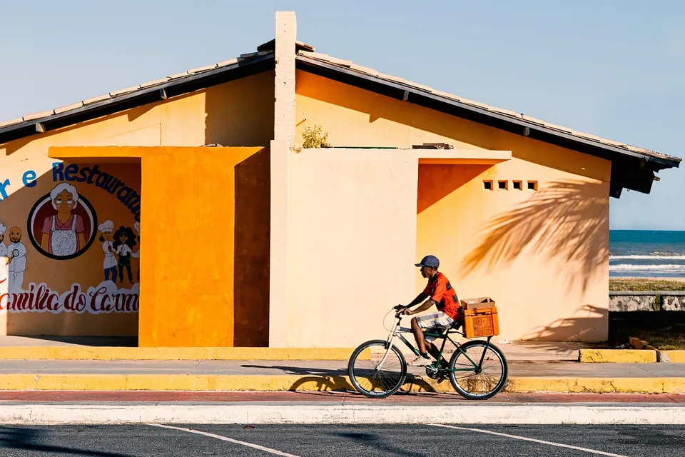 bicycle, bike, delivery, worker, job, road, pathway, return, orange, delivery, delivery, delivery, delivery, delivery, job